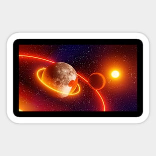 [ infinite orbital ] by timenotspace Sticker